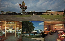 Pony Express Motel, Restaurant and Captain's Lounge Postcard