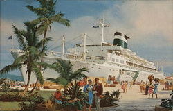 Grace Line: New Santa Rosa & New Santa Paula Boats, Ships Postcard Postcard Postcard