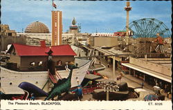 The Pleasure Beach Blackpool, England Lancashire Postcard Postcard Postcard