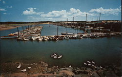 View of Marina, Cape Cod Wellfleet, MA Postcard Postcard Postcard