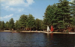 Chase Pond Cottages Postcard