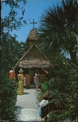 The Garden Chapel, Tiki Gardens Postcard