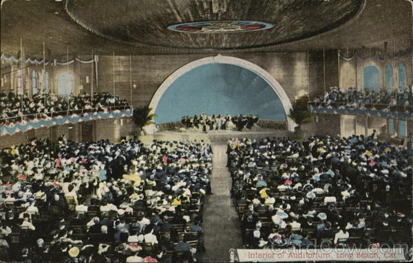 Interior of Auditorium Long Beach California