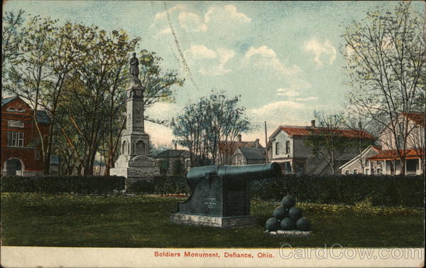 Soldiers Monument Defiance Ohio