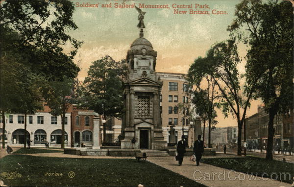 Soldiers' and Sailors' Monument, Central Park New Britain Connecticut