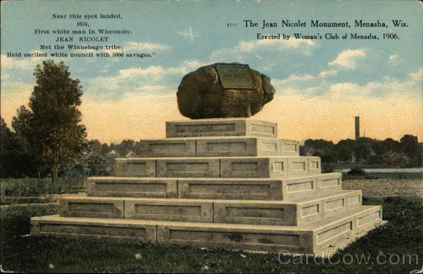 Jean Nicolet Monument Menasha Wisconsin