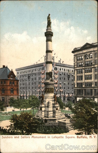 Soldiers and Sailors Monument in Lafayette Square Buffalo New York