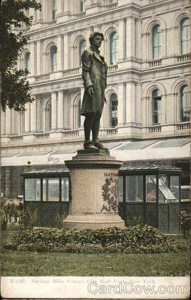 Nathan Hale Statue, City Hall Park New York