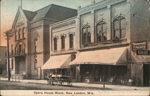 Opera House Block New London Wisconsin