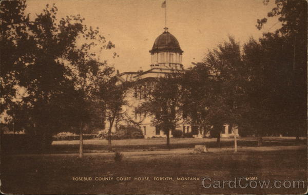 Rosebud County Court House Forsyth Montana