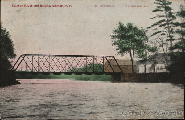 Salmon River and Bridge Altmar New York