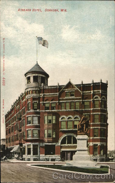 Athearn Hotel Oshkosh Wisconsin H. A. Lyman