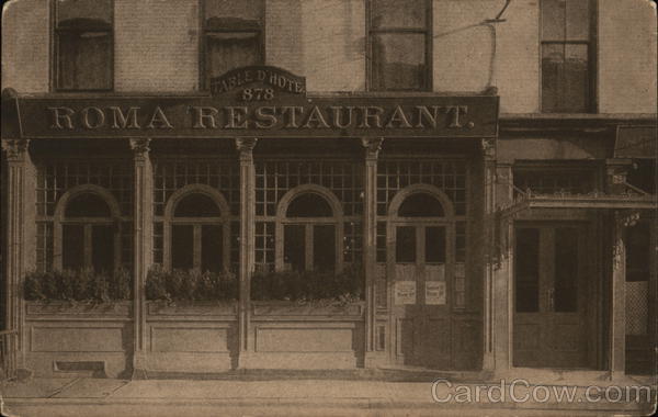 Roma Restaurant New York, NY Postcard