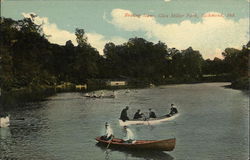 Boating Scene at Glen Miller Park Postcard