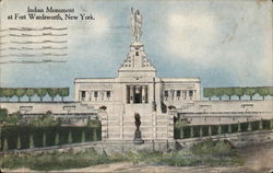 Indian Monument Fort Wadsworth, NY Postcard Postcard Postcard