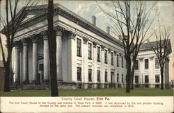 County Court House Erie, PA Postcard Postcard Postcard