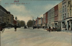 Looking Along Liberty Street Postcard