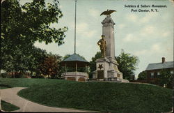 Soldiers and Sailors Monument Port Chester, NY Postcard Postcard Postcard