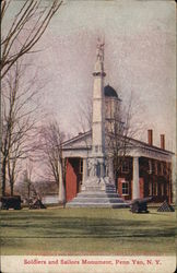 Soldiers and Sailors Monument Postcard