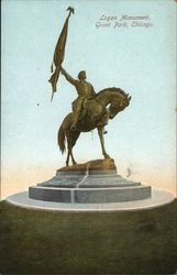 Logan Monument, Grant Park Postcard