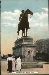 Hooker Statue Postcard