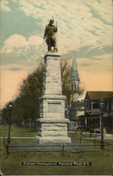 Indian Monument Painted Post, NY Postcard Postcard Postcard