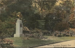 Mozart Monument, Prospect Park Postcard