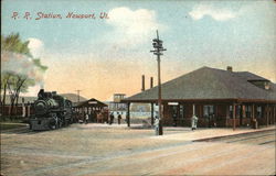 Railroad Station Newport, VT Postcard Postcard Postcard