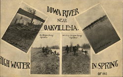 Iowa River - High Water, Spring 1912 Iowa River - High Water, Spring 1912