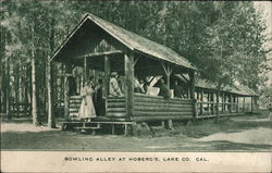 Bowling Alley at Hoberg's Postcard