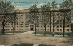 High School Building Jackson, MI Postcard Postcard Postcard