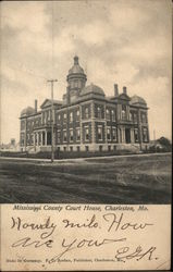 Mississippi County Court House Charleston, MO Postcard Postcard Postcard