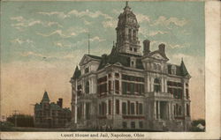 Court House and Jail Napoleon, OH Postcard Postcard Postcard