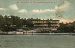 The Lakeside Hotel, Thompson's Lake East Berne, NY Postcard Postcard Postcard