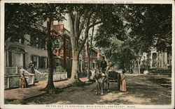 On the Way to Shearing, Main Street Nantucket, MA Postcard Postcard Postcard