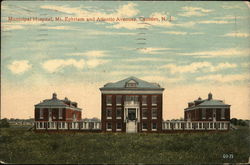 Municipal Hospital, Mt. Ephraim and Atlantic Avenues Postcard