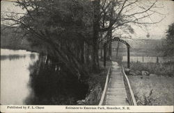 Entrance to Emerson Park Henniker, NH Postcard Postcard Postcard