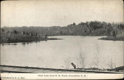 Otter Lake from R.R. Track Postcard