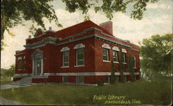 Public Library Building Postcard