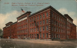 Duke's Factory Durham, NC Postcard Postcard Postcard