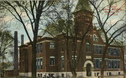 Central School Building Postcard