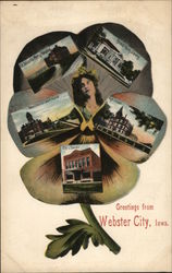 Greetings From Webster City Pansy Iowa Postcard Postcard Postcard