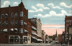 Broadway, Corner of Scott, Looking East Council Bluffs, IA Postcard Postcard Postcard