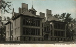 Public School Building Rutland, IL Postcard Postcard Postcard