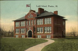 Ladd School Building Postcard