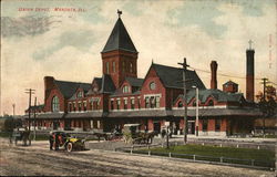 Union Depot Mendota, IL Postcard