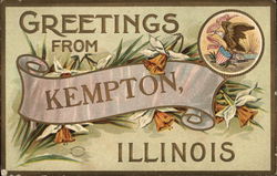 Greetings from Kempton Illinois Postcard Postcard Postcard