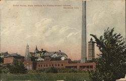 Boiler House at the State Institute for Feeble-Minded Children Glenwood, IA Postcard Postcard Postcard