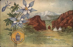 Symbols of Colorado Postcard