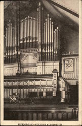 Cornell College - College Auditorium and Pipe Organ Postcard